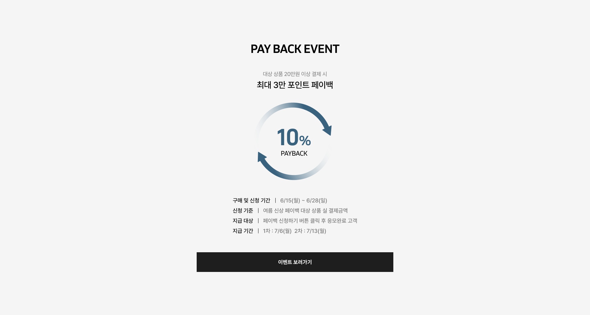 PAY BACK EVENT